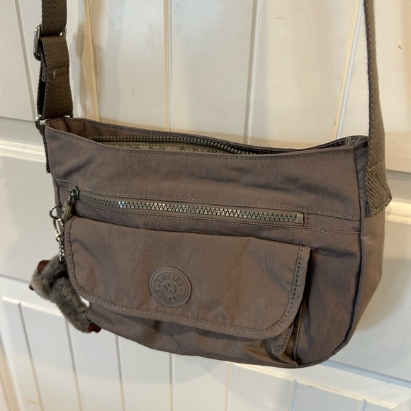 Kipling gray Crossbody Bag with Zipper Pockets - Picture 1 of 6